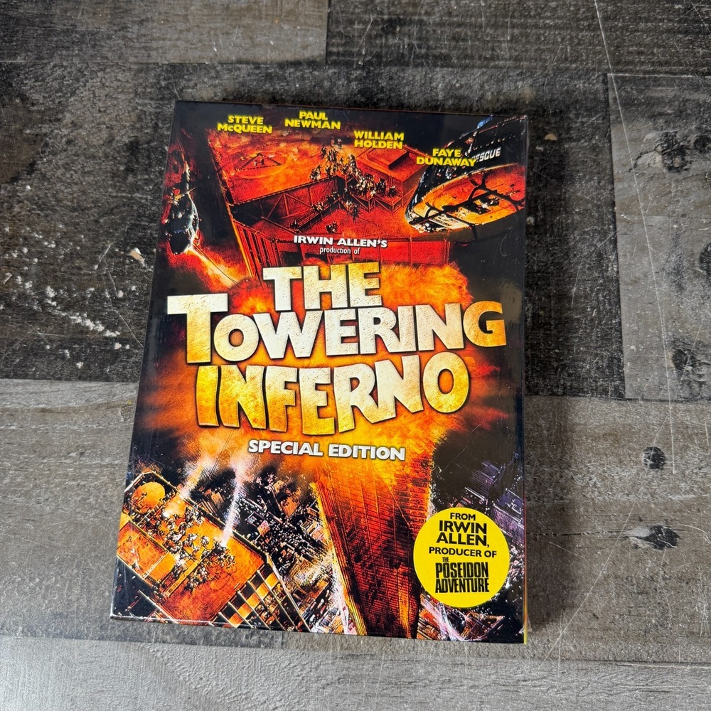 The Towering Inferno (DVD, 1974, 2-Disc Set, Special Edition) New Sealed